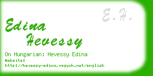 edina hevessy business card